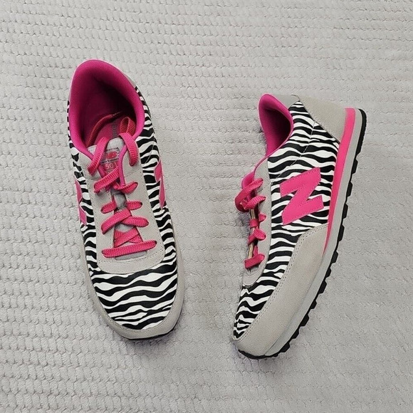 New Balance Shoes - New Balance 501 Sneakers Womens Size 7 Zebra Print Pink & Gray
